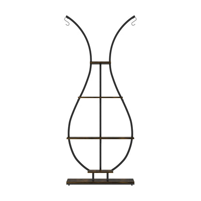 Vase-Shaped 5-Tier Metal Plant Stand