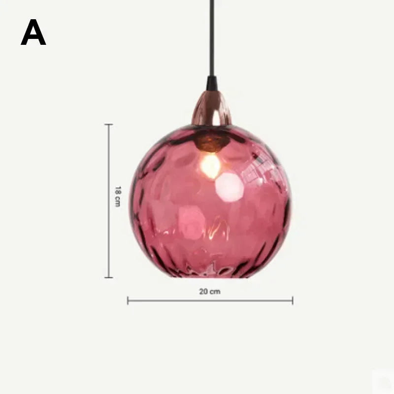 Modern LED Glass Ball Chandelier