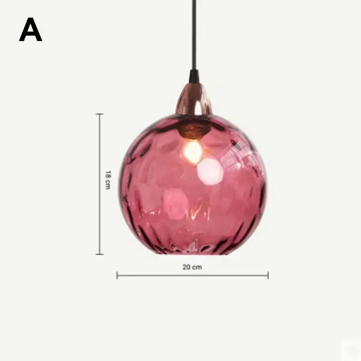 Modern LED Glass Ball Chandelier