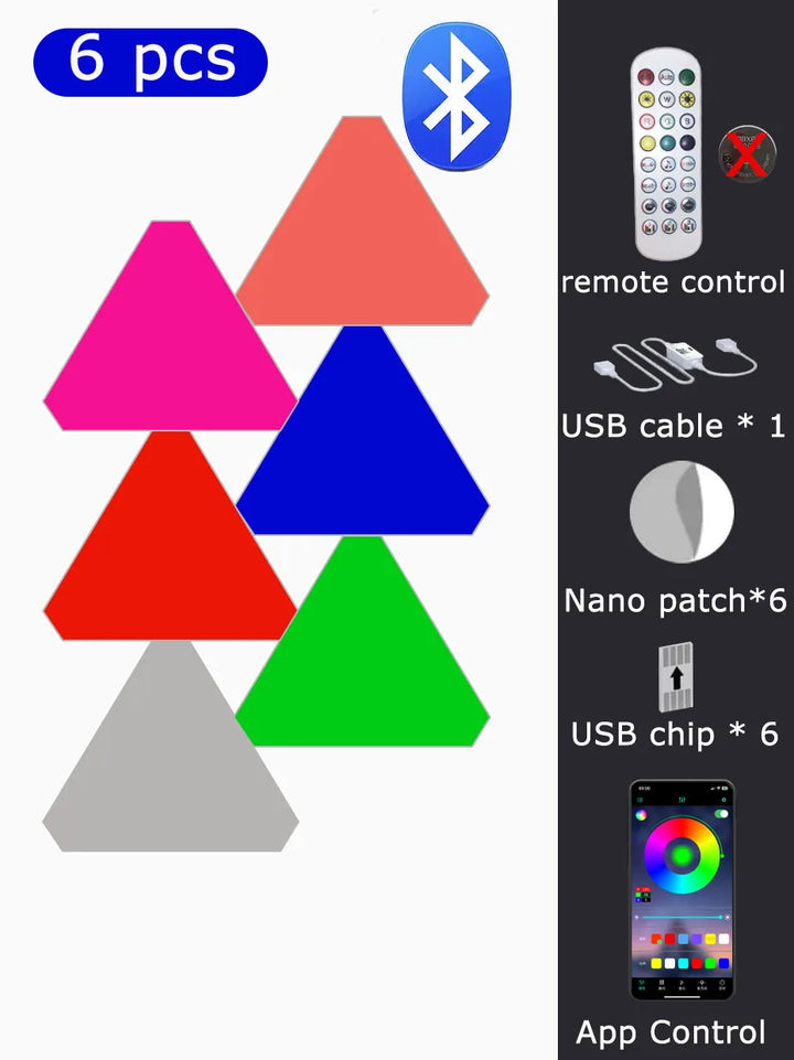 Triangle RGB Wall Lights