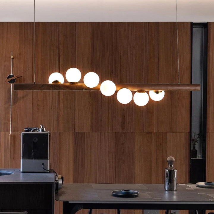 Modern Wooden G9 Chandelier