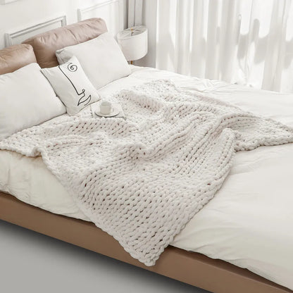 Chunky Knit Chenille Blanket