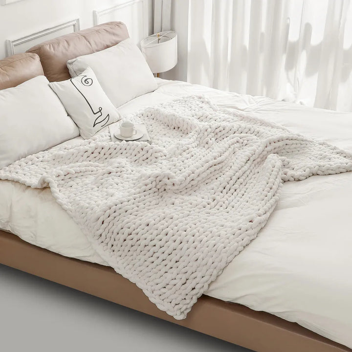 Chunky Knit Chenille Blanket