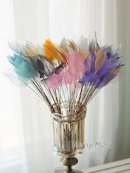 Lucent Leaf Vein Decoration Stems