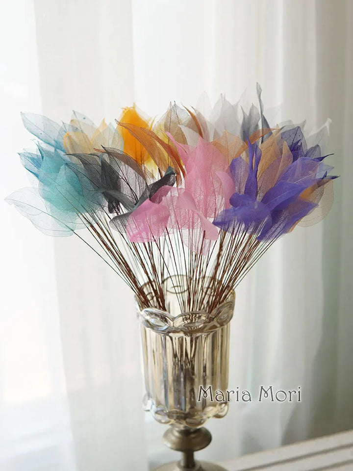 Lucent Leaf Vein Decoration Stems