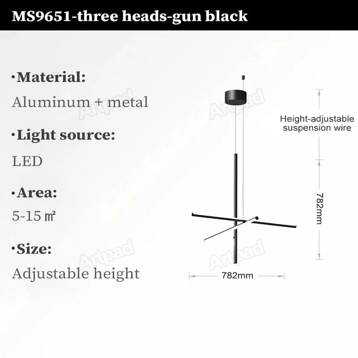 Italian Tube Chandelier